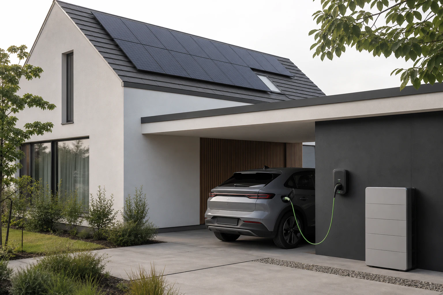 Conow home energy ecosystem with solar, battery and EV charging